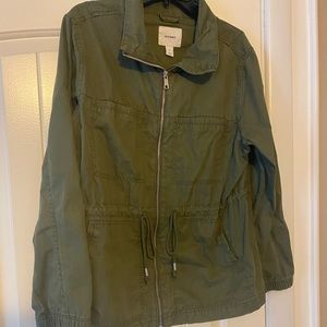 OLD NAVY army green military jacket, size XL